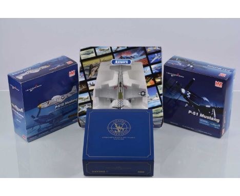 Modern Diecast WWII and Later Military Aircraft, four boxed examples, Oxford Aviation, 1:72 scale 72SW001 Supermarine Spitfir
