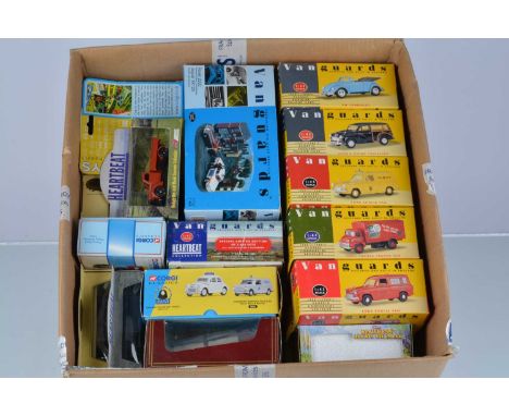 Modern Diecast Vintage Emergency Private and Commercial Vehicles (33), mainly 1:43 scale, all boxed, Vanguards by Lledo, vans