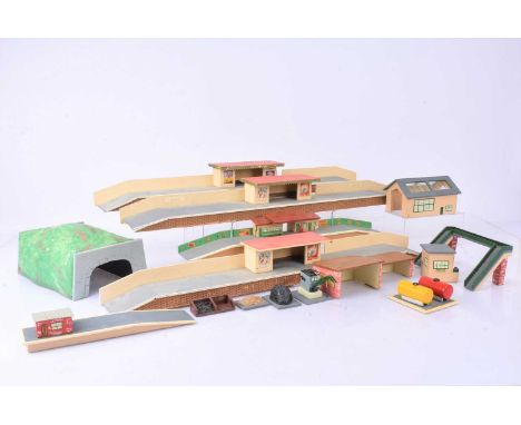 Charming Scratchbuilt TT and 00 Gauge wood Stations and other buildings,   TT, small Station, Tunnel, Engine Shed, Signal Box