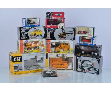 Modern Diecast Vehicles (13), all boxed, commercial, private and models from James Bond, 1:16 scale Norscott 55003 Caterpilla