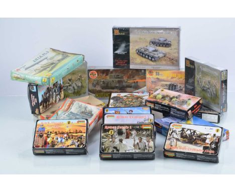 Military Kits and Historical Figure Sets (18), all boxed, 1:72 scale kits, RS Models AVIA FL 3 aircraft, Master Craft 4134 YA