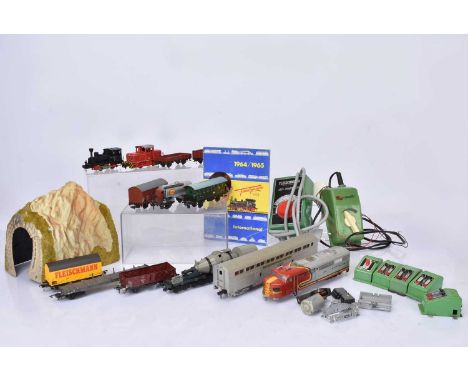 Fleischmann and Piko HO Gauge Locomotives Rolling Stock Controllers and switches, Fleischmann, DB black 0-4-0 Tank 'Anna', re
