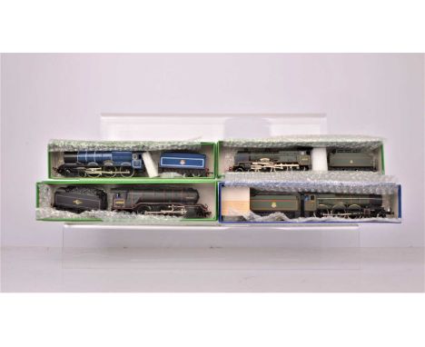Hornby Bachmann and Lima 00 Gauge Steam Locomotives, Hornby, BR blue renamed 6000 'King George V', hand painted lining on whe