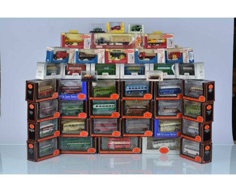 Exclusive First Editions Buses and Coaches and Other 1:76 Scale Models (50), all boxed/cased, vintage and modern vehicles, EF