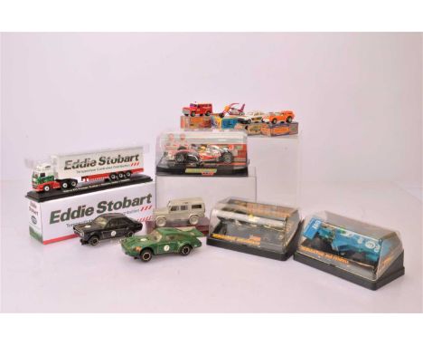 Scalextric Cars and other Diecast Vehicles by various makers (11), Scalextric, C121 blue Elf Tyrell, C126 black JPS Lotus 77 