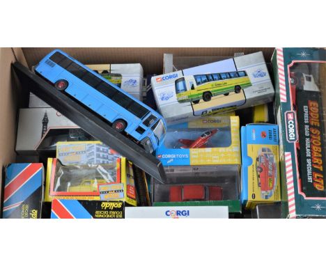 Modern Diecast Vehicles (50), all boxed/cased, vintage and modern , private, commercial and other vehicles, 1:18 scale, Burag