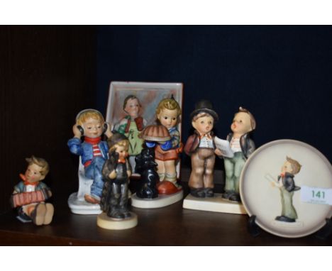 A selection of vintage Hummel figures