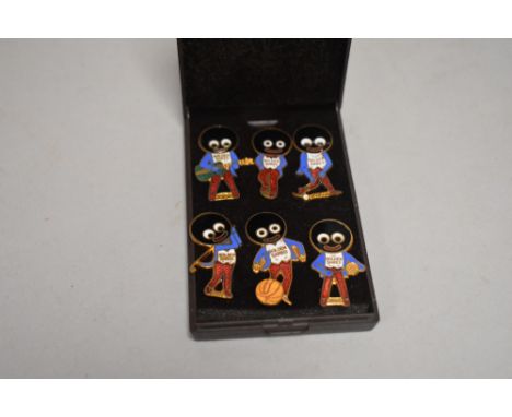 Six vintage Robertson's jam 'Golly' badges
These items are listed on the basis they are illustrative of by a gone culture in 
