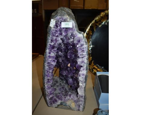 A large Amethyst geode.