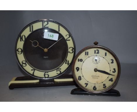 Two vintage mantel clocks