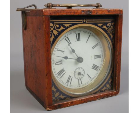 A cased Gardeners pigeon racing clock.  Not in working order.