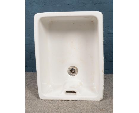 A Ceramic Royal Doulton Belfast Sink. H:25.5cm W:61.5cm D: 20cm.  Stamped Royal Doulton to the base.