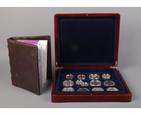 The London Mint Office: The Silver Commemorative Collection, consisting of thirteen coins with certificates:2005 £2 WWII Anni