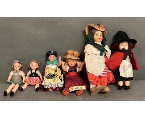 A small selection of Vintage dolls