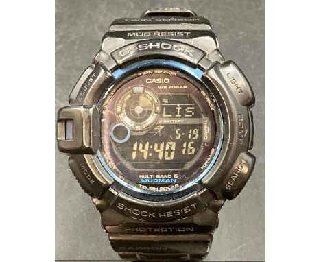 A Casio Multi Band 6 Mudman G-Shock watch