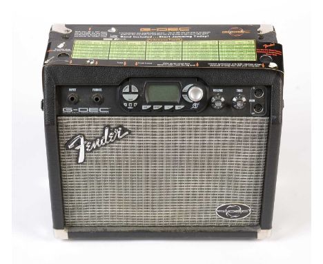 A Fender G-DEC 15 Watt modelling guitar amplifier, with single 8in. speaker, single input, phone socket, tone and volume cont