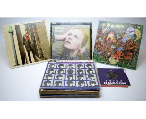 Fifteen rock and pop LPs, artists to include: The Beatles; The Who; David Bowie; Osibisa; Emmerson, Lake &amp; Palmer; Rollin