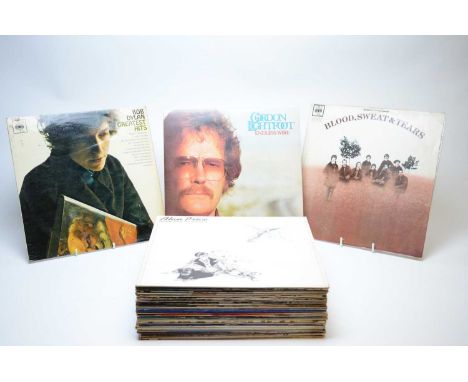 A collection of mixed LPs, artists to include: Bob Dylan; Mike Oldfield; The Carpenters; Simon and Garfunkel; Santana; The An