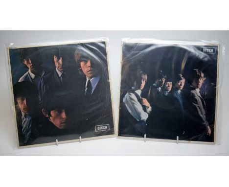 Rolling Stones No. 2 LP, mono, on the unboxed Decca label; together with The Rolling Stones LP, mono, on the boxed Decca labe