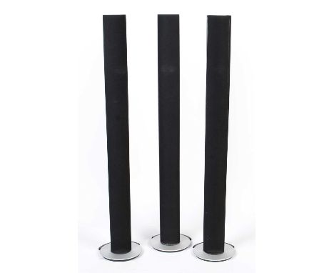 Three Bang and Olufsen Beolab 6000 floor standing speakers, type 6022, 110cms. (3)
