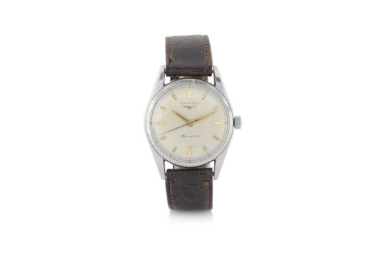 Longines silvergines anni 60 ca. c. stainless steel with screwed ... Case anni 60