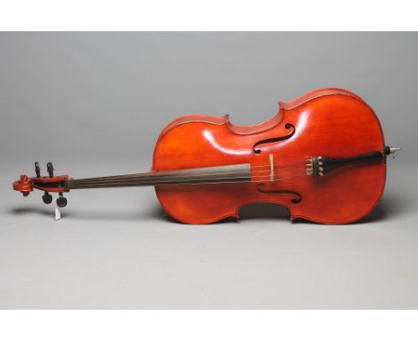 C.A. GOTZ, A CELLO, 1977, two piece back, ebonised pegs and finger board, printed label Model No.426, West Germany, back 29 1