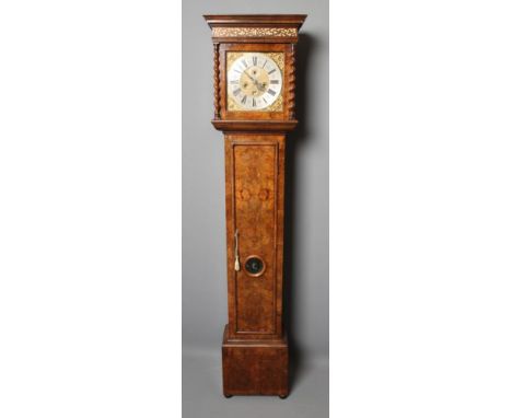 A WALNUT LONGCASE CLOCK by Thomas Kilgour, Inverness, the eight day movement with anchor escapement striking on a bell, 11" s