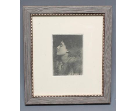 FRANK EUGENE (1865-1936), "The Lady of Chalotte" (sic), photogravure, signed in the plate, published by The Camera Club New Y