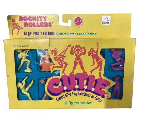 Mattel (c19860 C.U.T.I.E. Rockity Rollers No.3465, Lovey Doveys No.3462, Gym Dollies No.3460, boxed &amp; figures on card No.