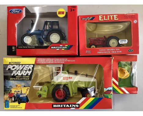 Diecast selection of boxed Farm models including Britains, Universal Hobbies, Lone Star, Solido etc. (3 boxes)The items in th