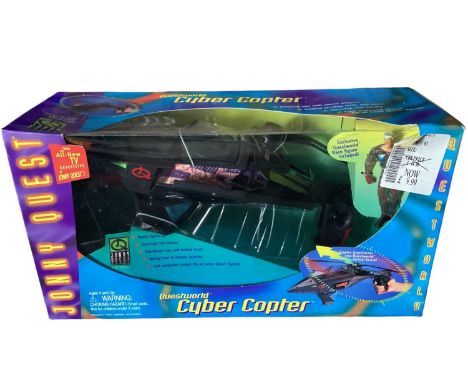 Galoob (c1996) Jonny Quest Cyber Copter No.74844, Quest Rover No.74889 &amp; Quest Porpoise No.74890, all boxed, plus action 