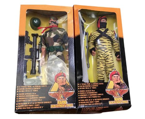 In Time Products Co Ltd (c1992) Rapid Deployment Force 12" action figures Marine, Night Paratrooper, Airbourne Ranger, Para N