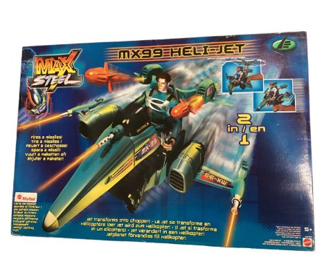 Mattel Max Steel &amp; Hot Wheels Road Maniax, plus S.W.A.T. &amp; Space Precinct action figures &amp; accessories (4 boxes)T