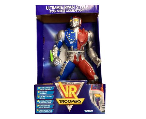 Kenner (c1994) Saban's VR Troopers Ultimate Ryan Steele action figure , Katitlin Star, Ryan Steele, Skug (x2), Deluxe Kaitlin