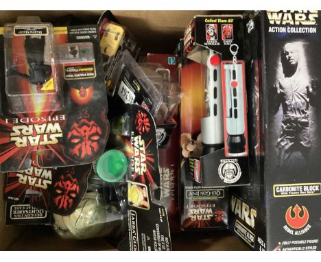 Hasbro Star Wars &amp; Star Wars Episode 1 action figures, accessories and related items (5 boxes)The items in this auction a