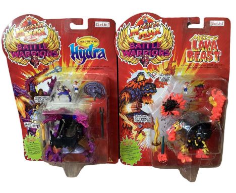 Bluebird (c1994) Mighty Max Battle Warriors Lava Beast No.951191 &amp; Hydra No.951181, Doom Zones Fire Alien No.94221, Traps