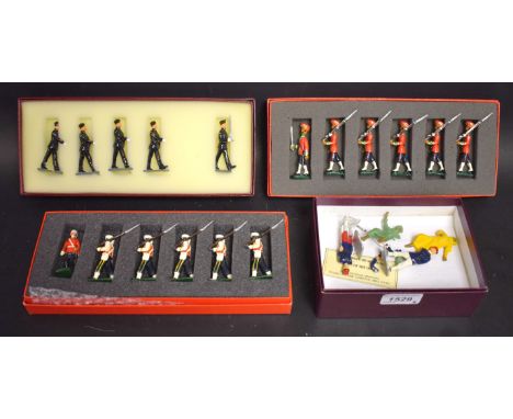 Hand Painted Metal Figures - 54mm scale, Ensign Historical Miniatures, Pride of the Legion four pieces set;  Good Soldiers, T