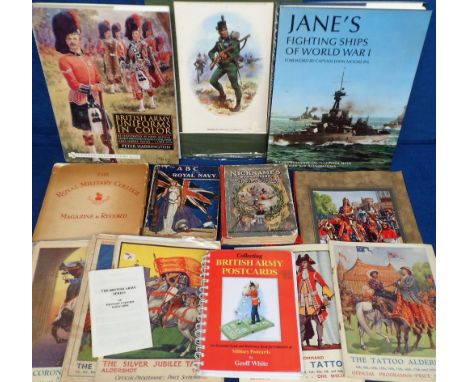 Books, Paul Brinklow, Gale &amp; Polden Collection,  a selection of 12 Military and Naval books and programmes incl. Aldersho