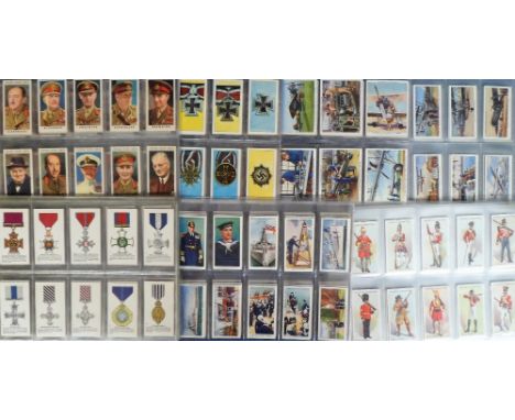 Cigarette &amp; trade cards, a selection of sets,  Anon, Medals, plain backs, Victoria Gallery, Wills, Waterloo (reproduction