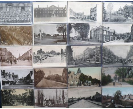 Postcards, a good collection of approx 75 cards of Middlesex with RP's of Officers Mess Hounslow Barracks, High St Pinner, Wo