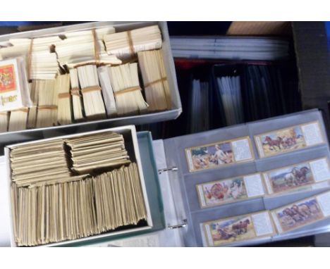 Cigarette &amp; trade cards, vast accumulation of cards in modern albums, vintage albums and loose, many different issuers an