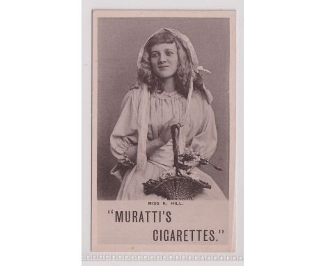 Cigarette card, Muratti, Actresses, Collotype, 'P' size, type card, Miss K. Hill (vg) (1)