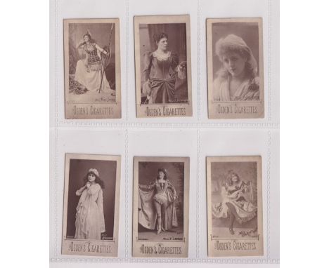 Cigarette cards, Ogden's, Actresses, Woodburytype, 6 cards, Miss Marie Brema, Miss F. Brough, Miss P. Broughton, Miss Brown, 