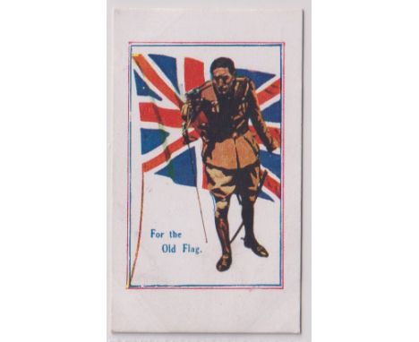 Cigarette card, G. Prudhoe, Army Pictures, Cartoons etc, type card, 'For the Old Flag' (vg) (1)