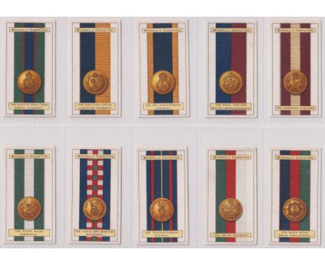 Cigarette cards, Mitchell's, 2 sets, Army Ribbons &amp; Buttons &amp; Seals, (25 cards in each set) (vg)