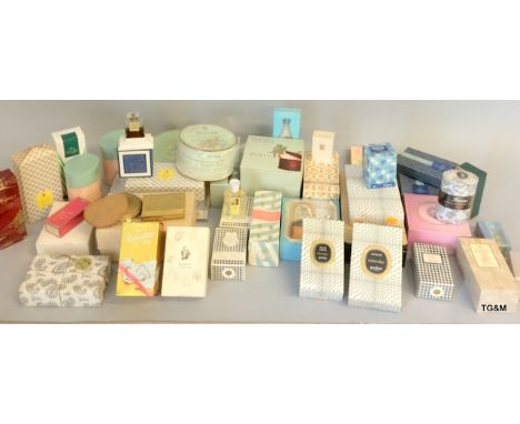 A large collection of vintage ladies perfumes and body lotions to include Christian Dior