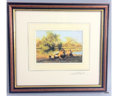 A David Sheppard Print with signatures to the front and the back