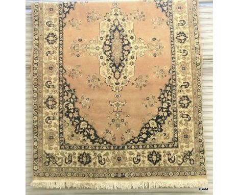 A Iranian Carpet Beige/Cream/Blue 290 x 195 cm  