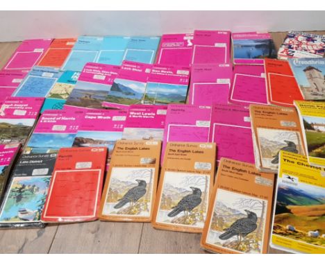 LARGE QUANTITY OF VINTAGE ORDNANCE SURVEY MAPS