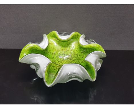 1960S HAND MADE AND MOUTH BLOWN MURANO SOMERSO NUT OR SWEET DISH